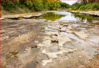 Footprints of the Past Capturing Dinosaur Tracks Along the River at Dinosaur Valley State Park